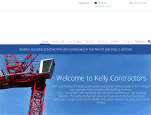 Tablet Screenshot of kelly-contractors.co.uk
